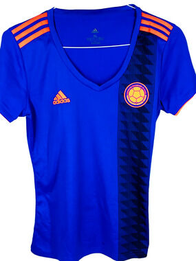 NWOT Adidas Climalite Womens Colombia National Soccer Football Team Jersey XL